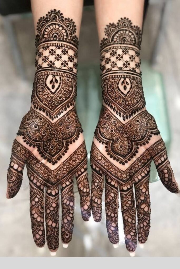instagram royal front hand mehndi design