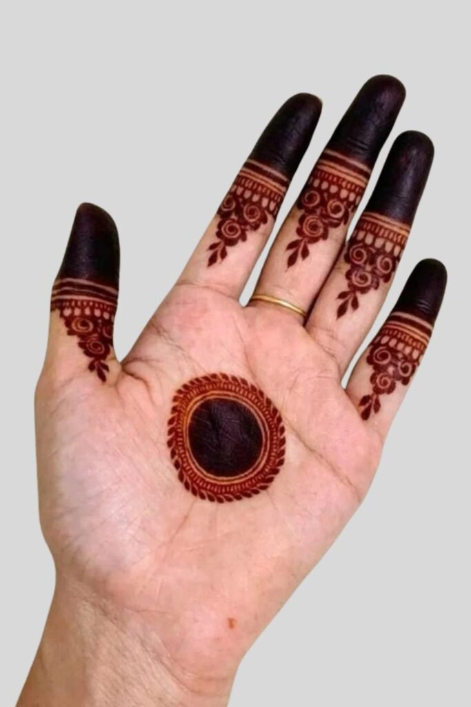 round mehndi design