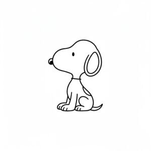 Snoopy line art illustration 20260921213317 Snoopy line art illustration 20260921213317