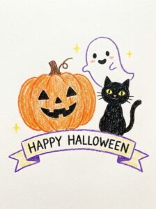 Easy Halloween Picture Drawing