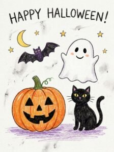 Easy Halloween Picture (Drawing)
