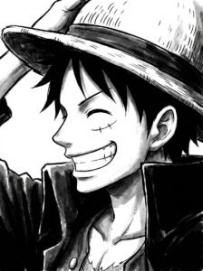 Luffy PFP Black And White